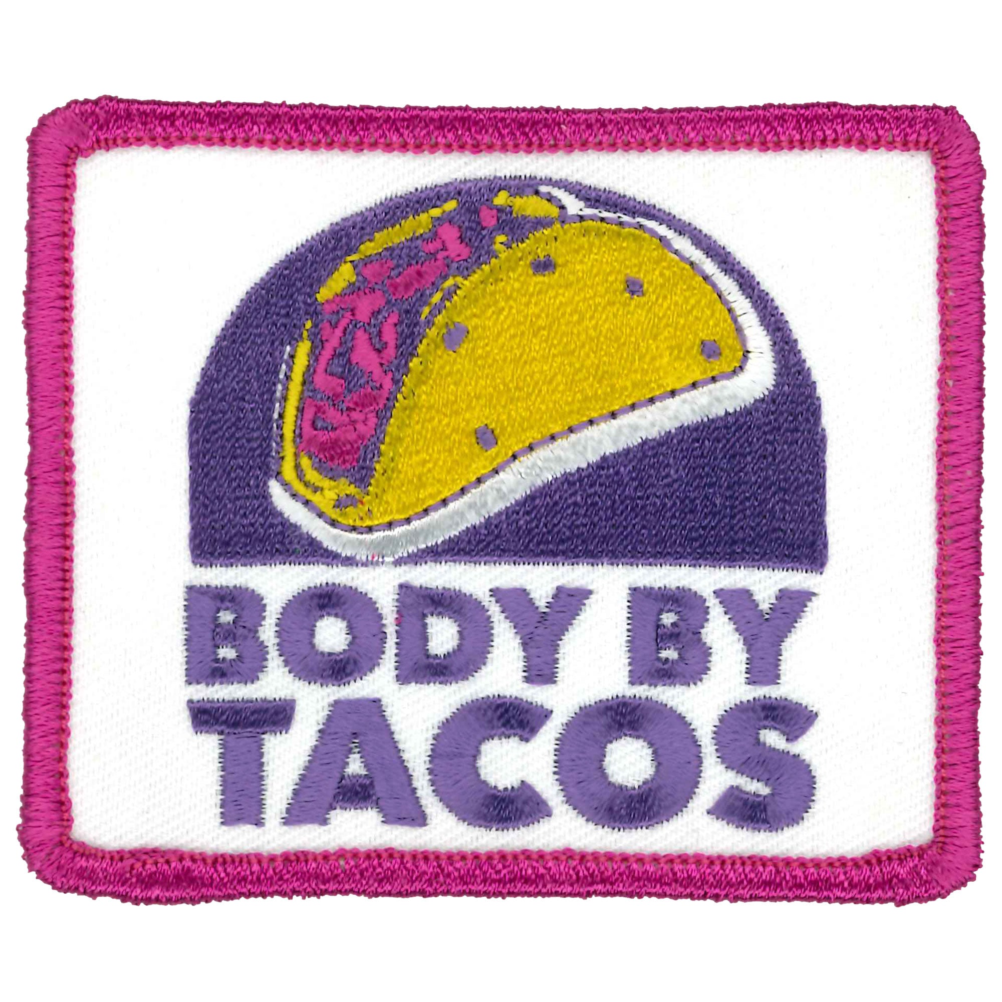 Hot Leathers Body by Tacos 3" X 3" Patch
