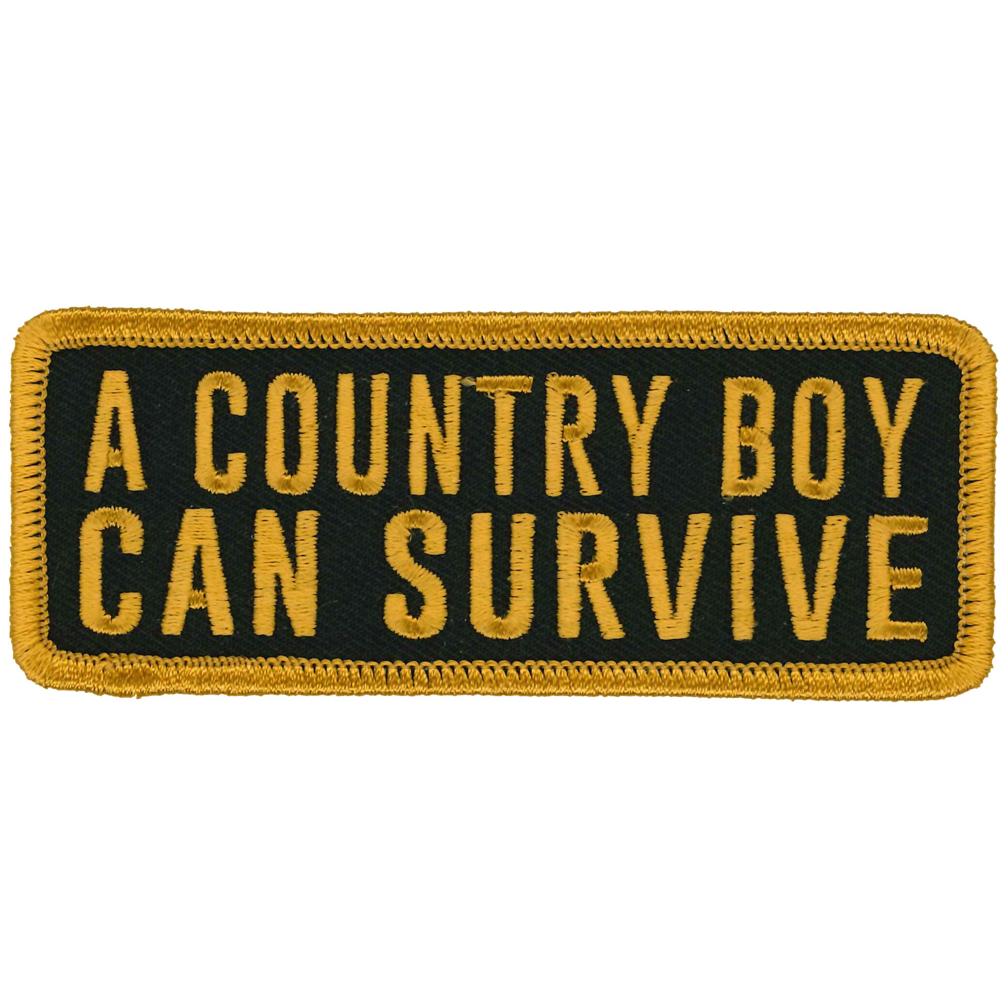 Hot Leathers A Country Boy Can Survive 4" X 2" Patch