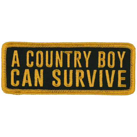 Hot Leathers A Country Boy Can Survive 4" X 2" Patch