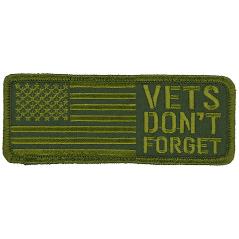 Hot Leathers Vets Don't Forget 4" X 2" Patch