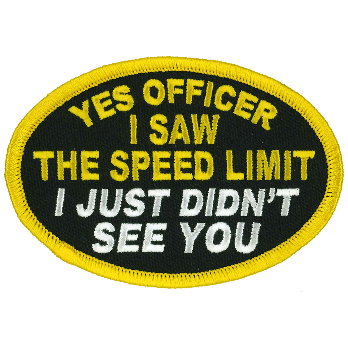 Hot Leathers Yes Officer 4" X 3"  Patch