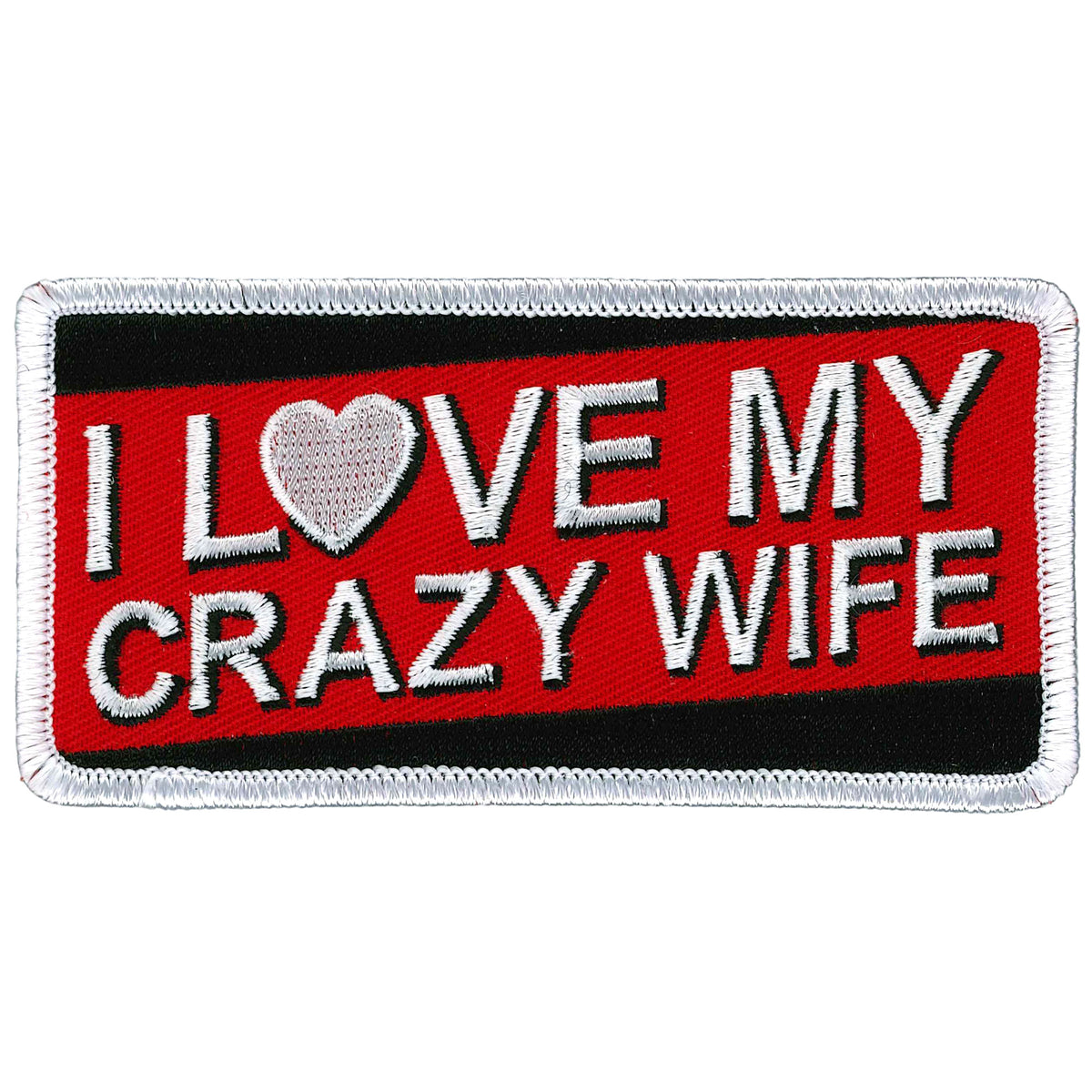 Hot Leathers I Love My Crazy Wife Patch