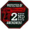 Hot Leathers Protected By 2nd Amendment Patch