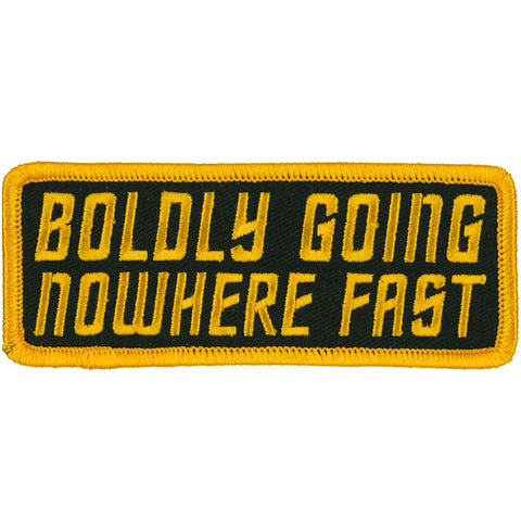 Hot Leathers Boldly Going Nowhere 4" X 2" Patch