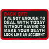 Hot Leathers Back Off 4" X 3" Patch