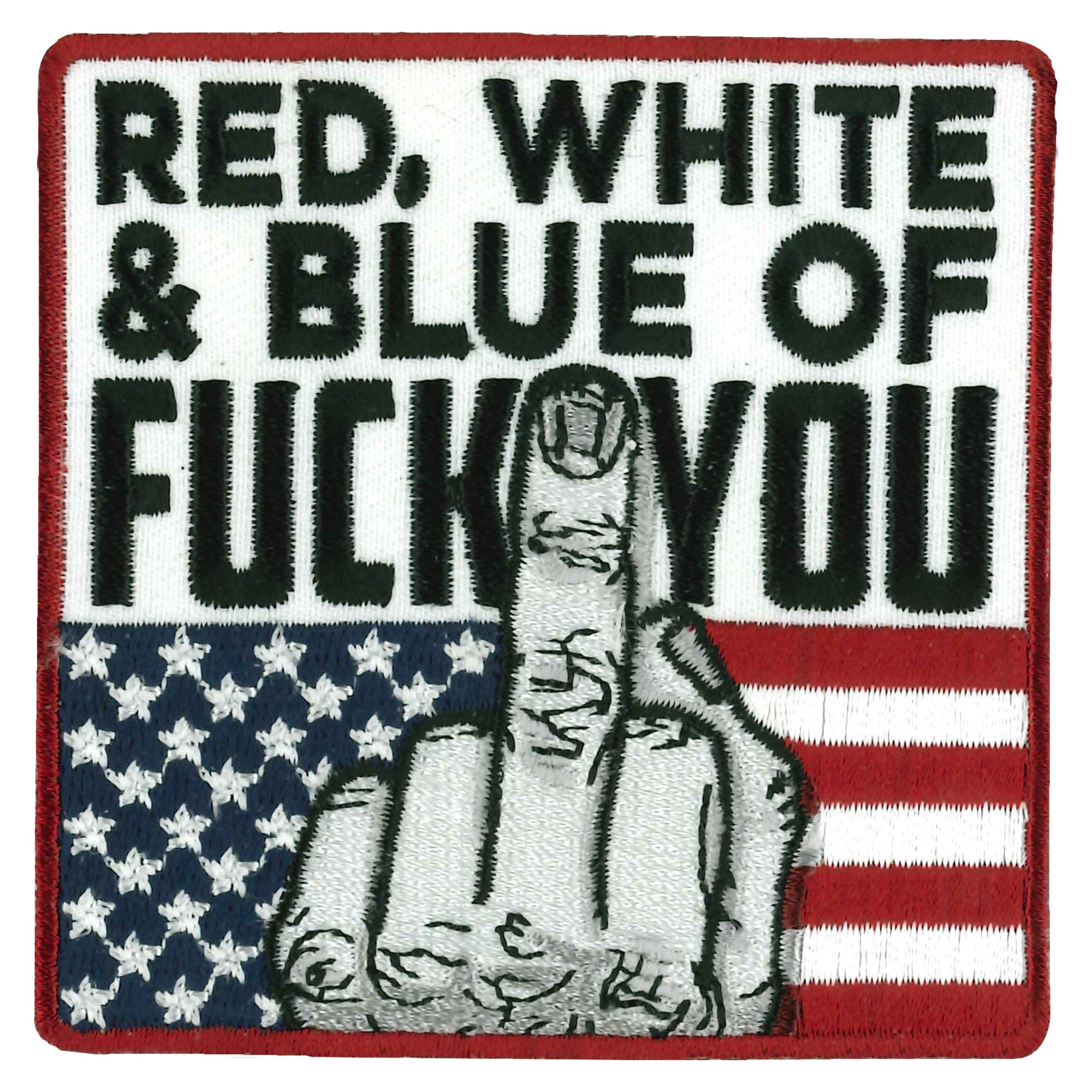 Hot Leathers Red White and Blue 3" X 3" Patch