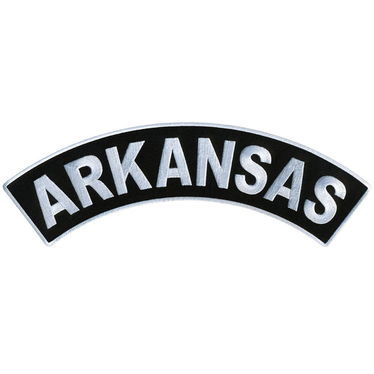 Hot Leathers Arkansas 12” X 3” Top Rocker Patch