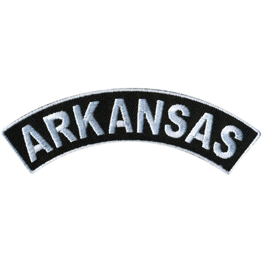 Hot Leathers Arkansas 4” X 1” Top Rocker Patch