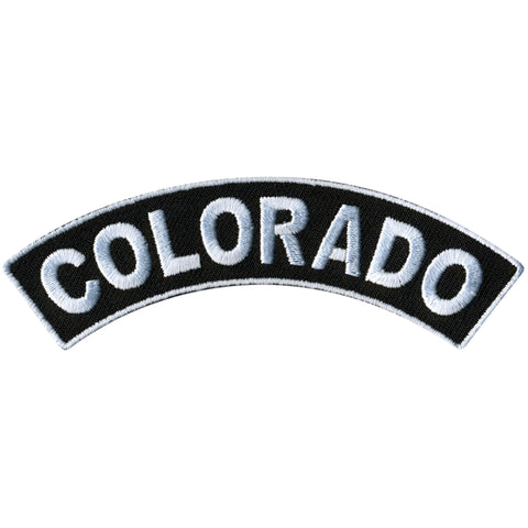 Hot Leathers Colorado 4” X 1” Top Rocker Patch