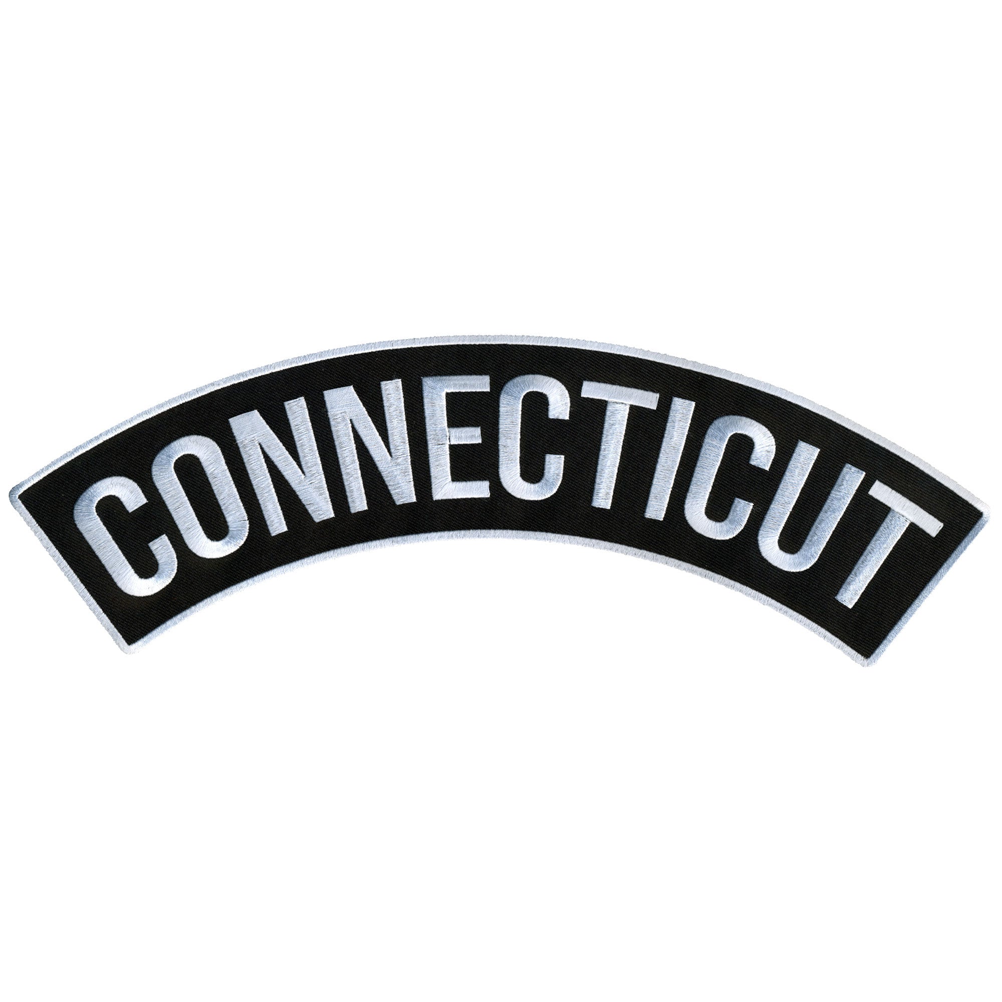 Hot Leathers Connecticut 12” X 3” Top Rocker Patch