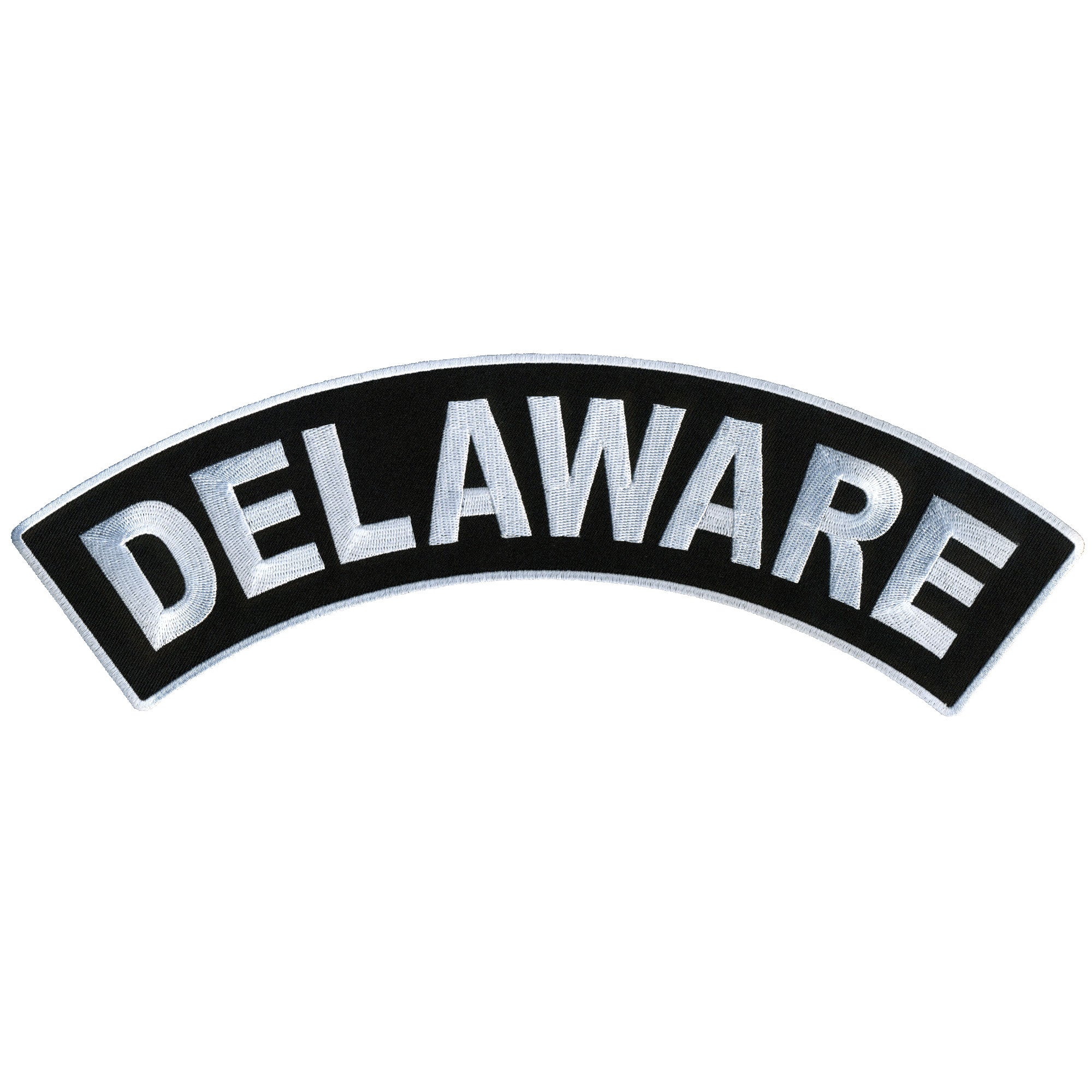 Hot Leathers Delaware 12” X 3” Top Rocker Patch