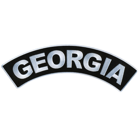 Hot Leathers Georgia 12” X 3” Top Rocker Patch