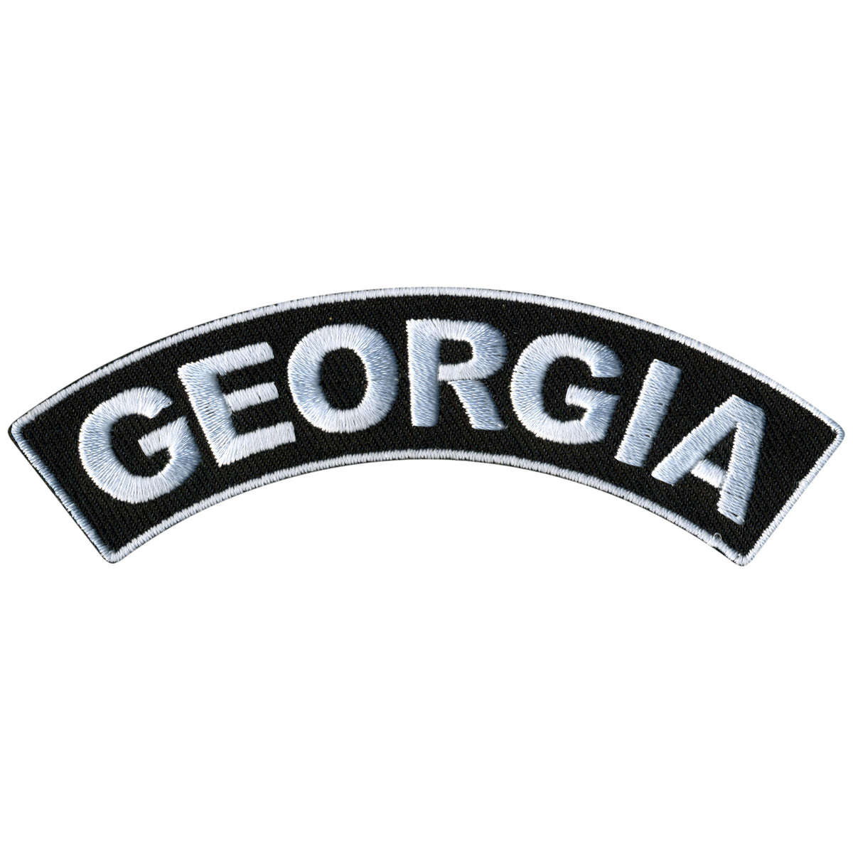 Hot Leathers Georgia 4” X 1” Top Rocker Patch