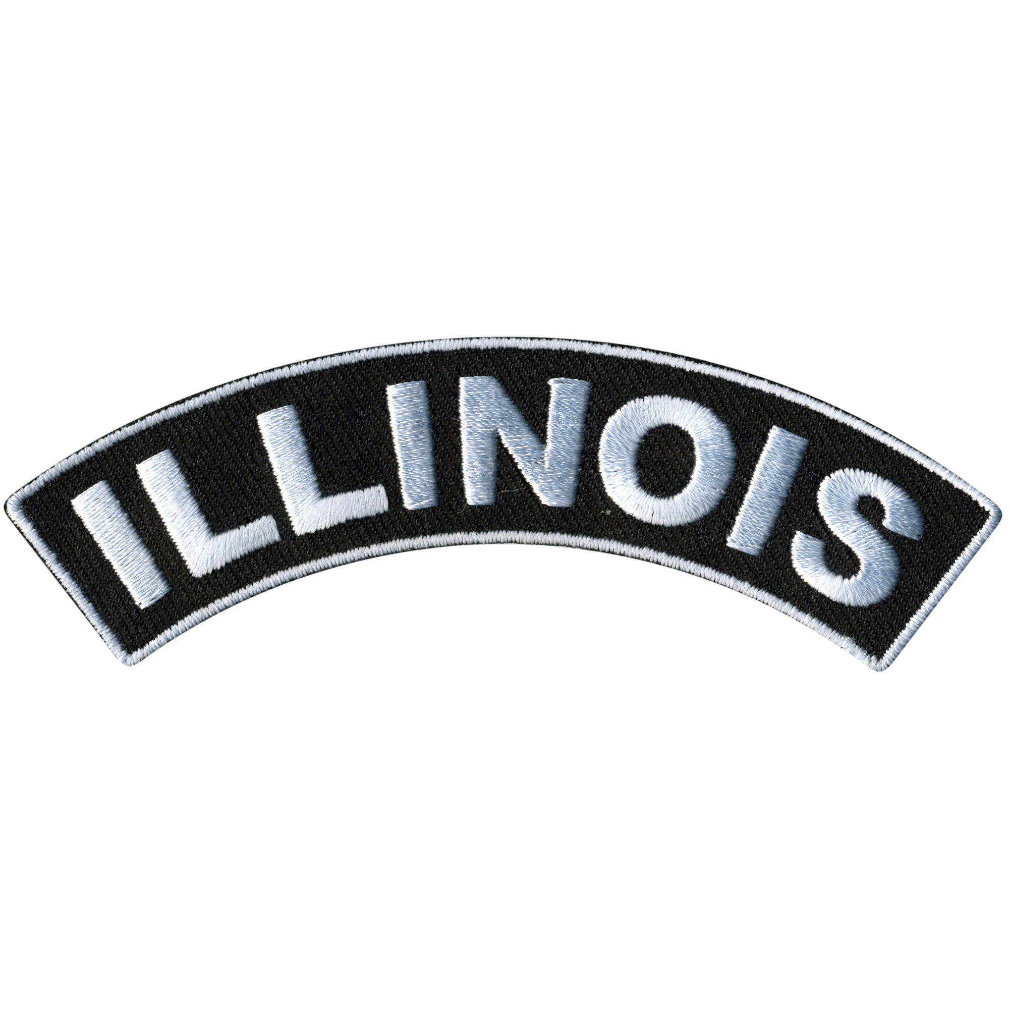 Hot Leathers Illinois 4” X 1” Top Rocker Patch