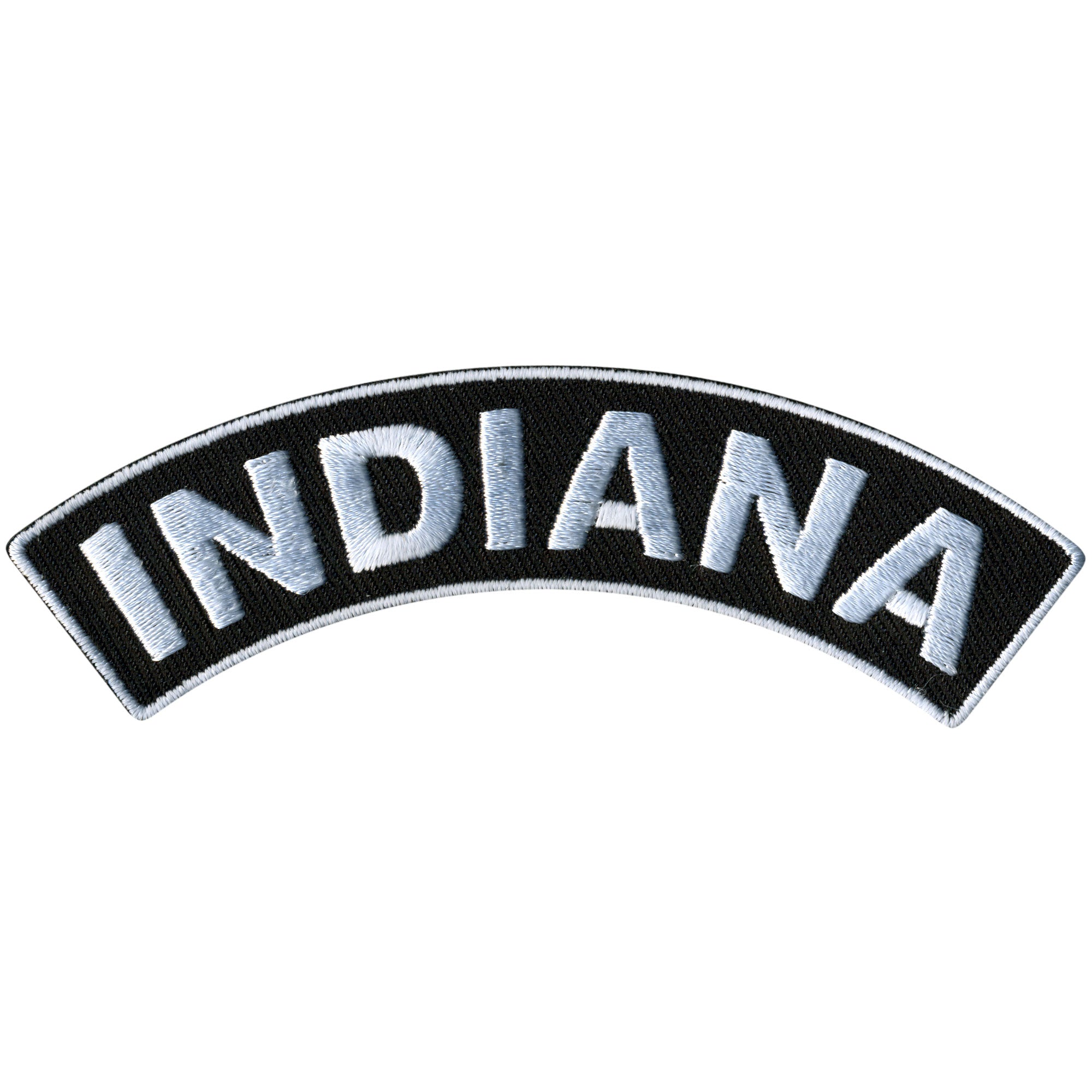 Hot Leathers Indiana 4” X 1” Top Rocker Patch