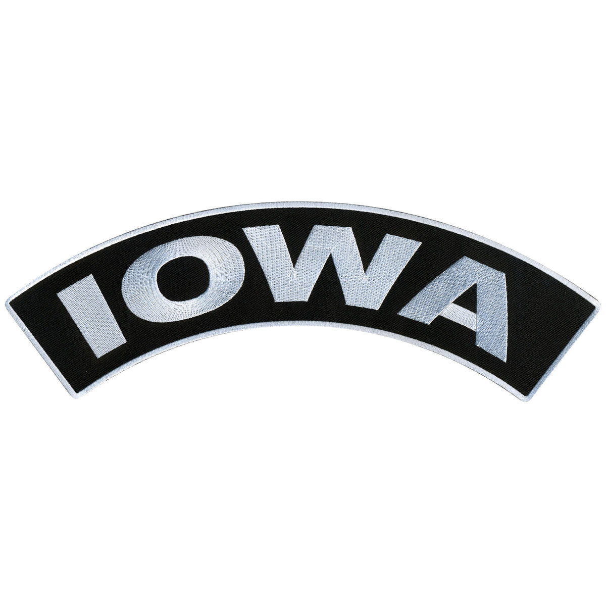 Hot Leathers Iowa 12” X 3” Top Rocker Patch