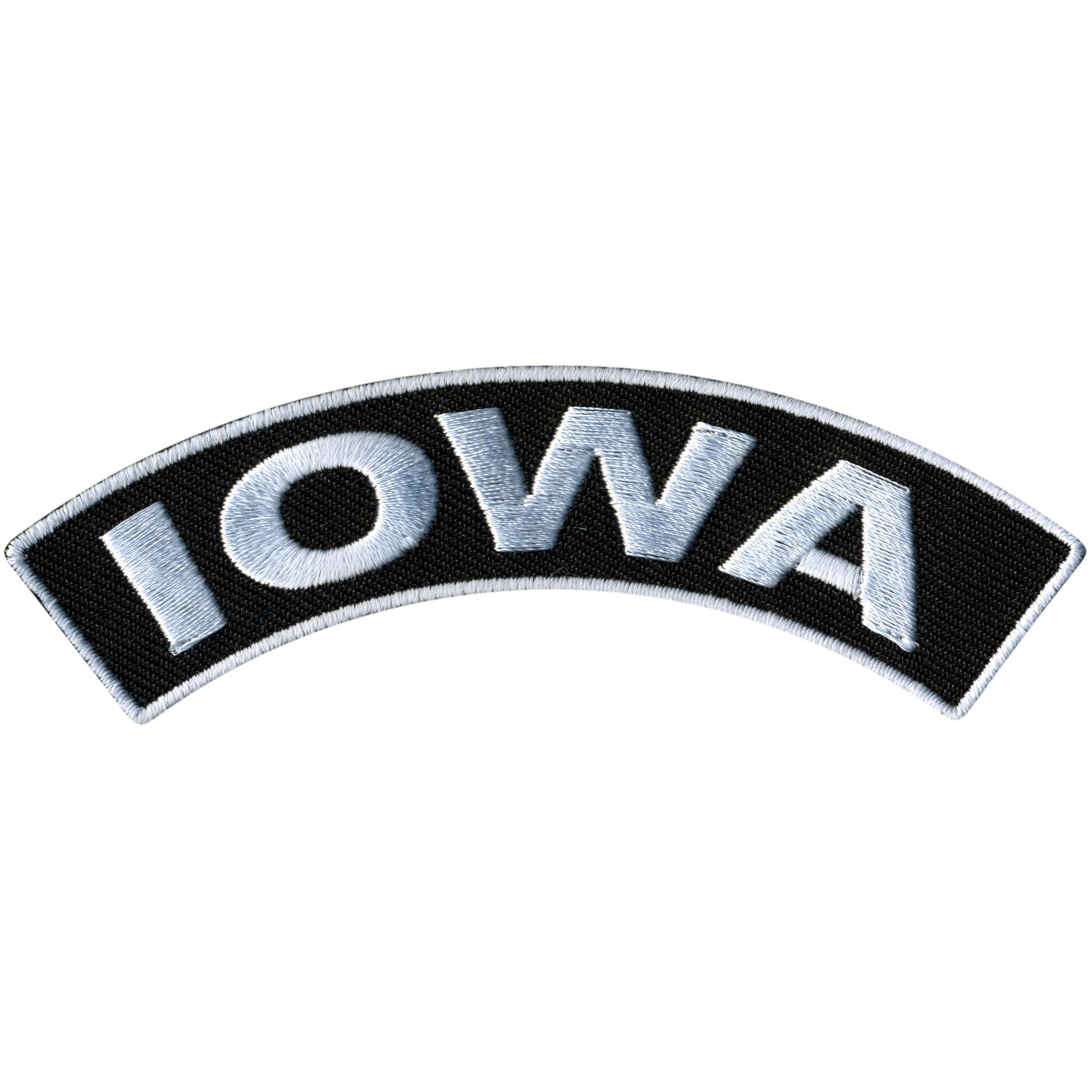 Hot Leathers Iowa 4” X 1” Top Rocker Patch