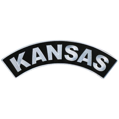 Hot Leathers Kansas 12” X 3” Top Rocker Patch