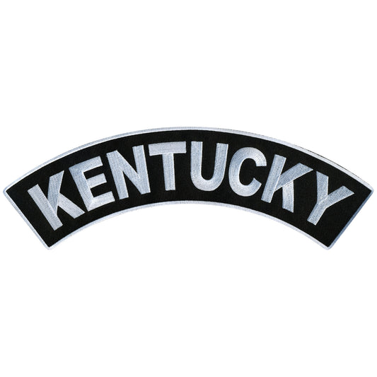Hot Leathers Kentucky 12” X 3” Top Rocker Patch