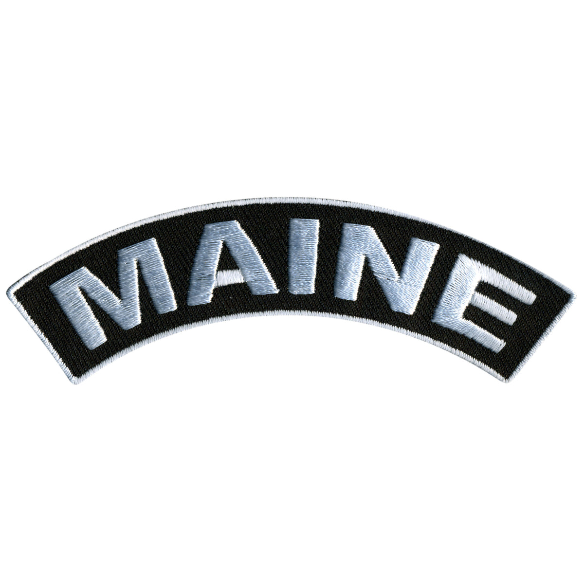 Hot Leathers Maine 4” X 1” Top Rocker Patch