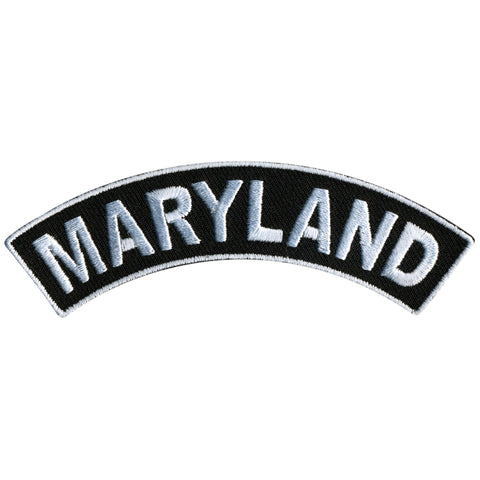 Hot Leathers Maryland 4” X 1” Top Rocker Patch