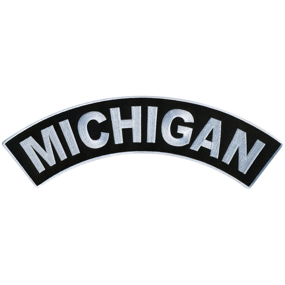 Hot Leathers Michigan 12” X 3” Top Rocker Patch