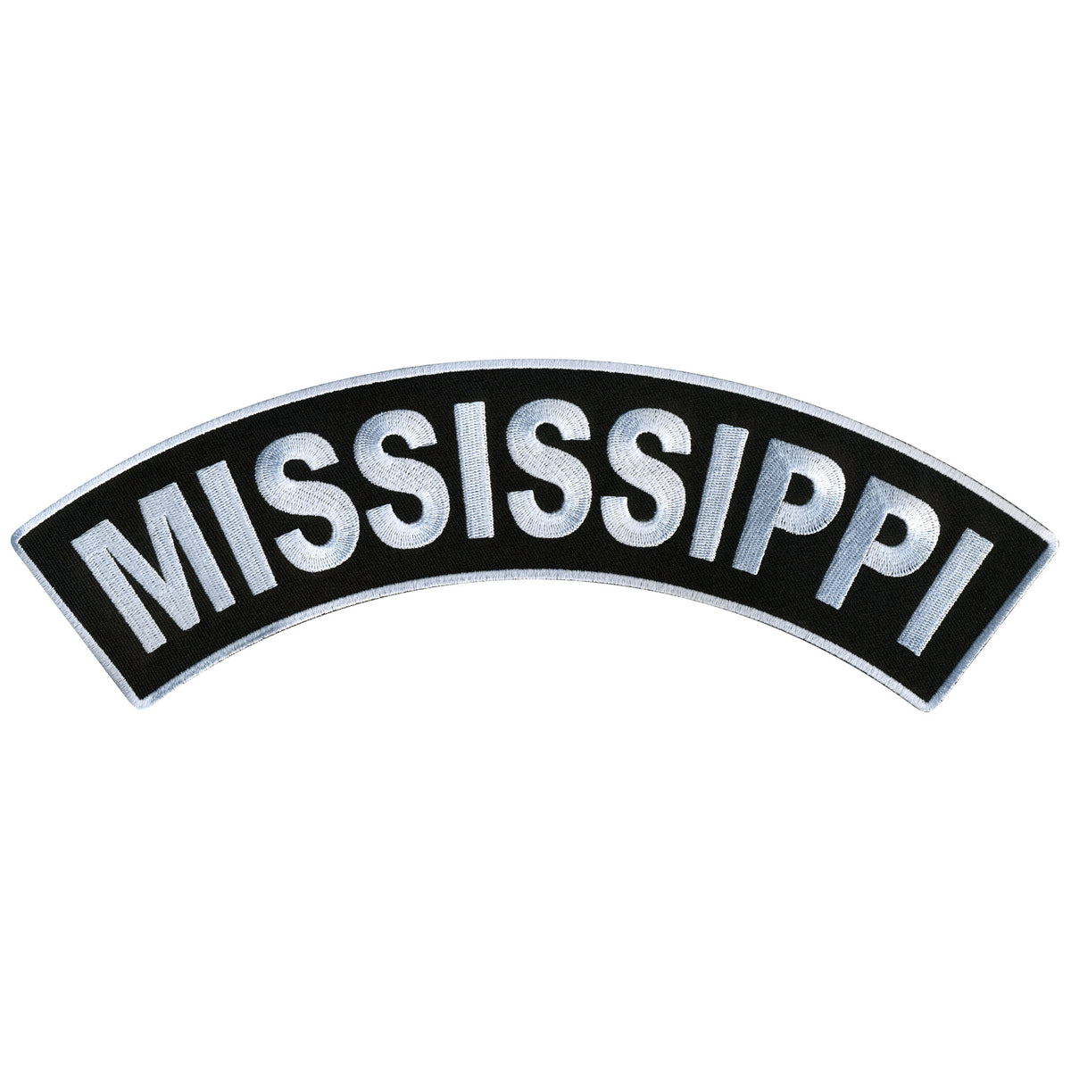 Hot Leathers Mississippi 12” X 3” Top Rocker Patch