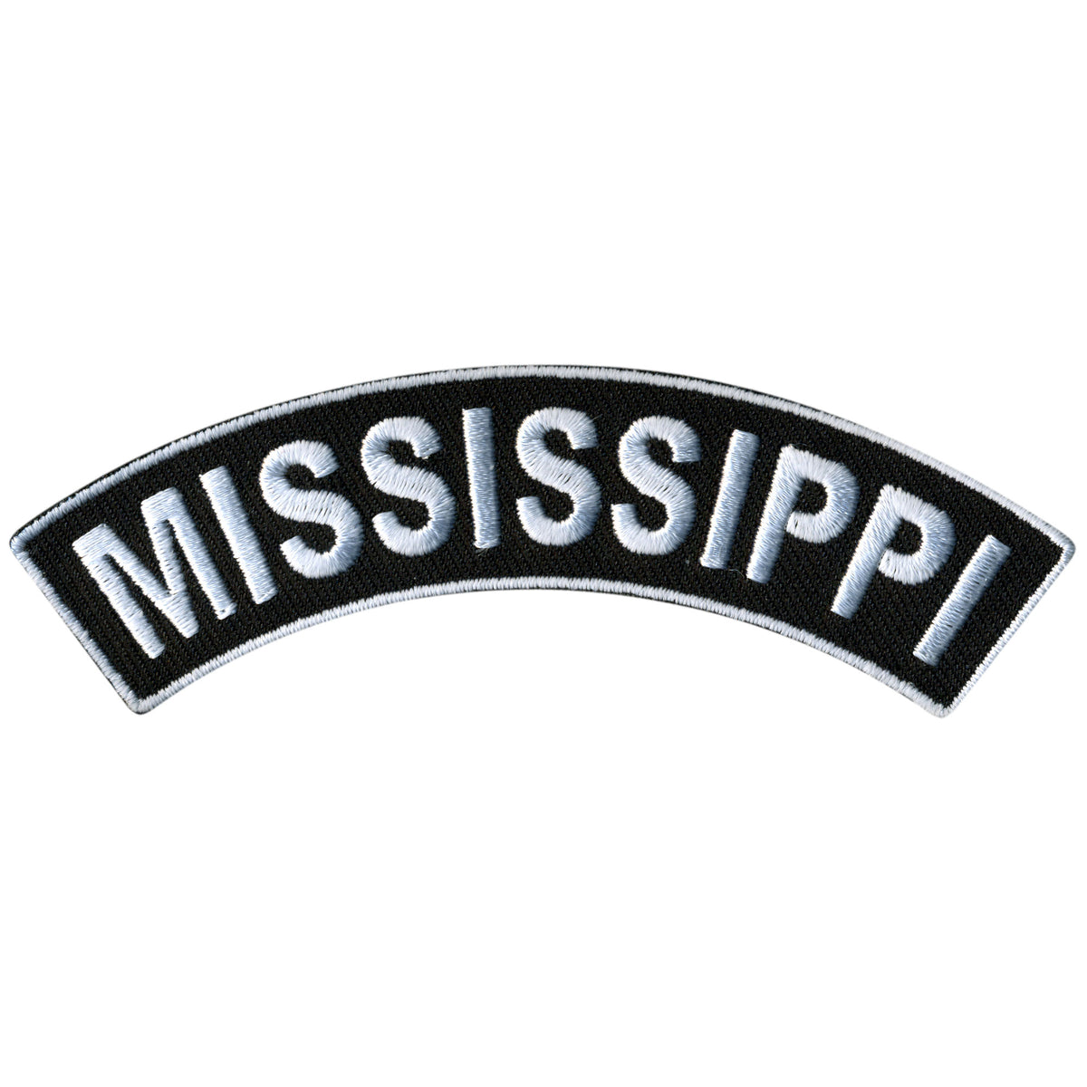 Hot Leathers Mississippi 4” X 1” Top Rocker Patch