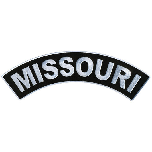 Hot Leathers Missouri 12” X 3” Top Rocker Patch