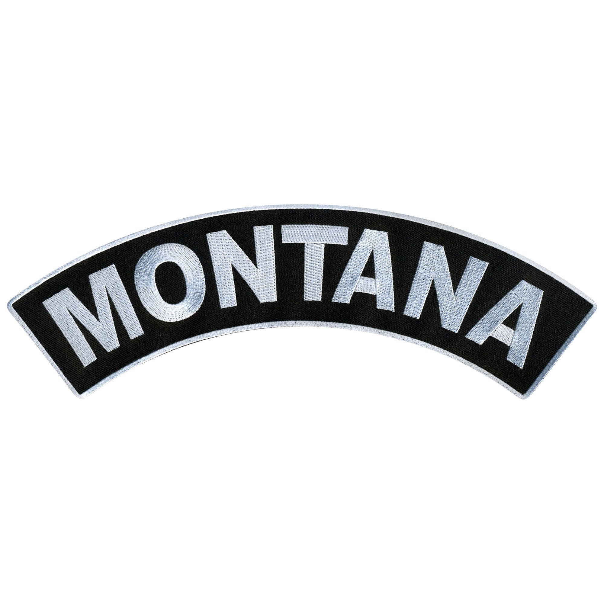 Hot Leathers Montana 12” X 3” Top Rocker Patch