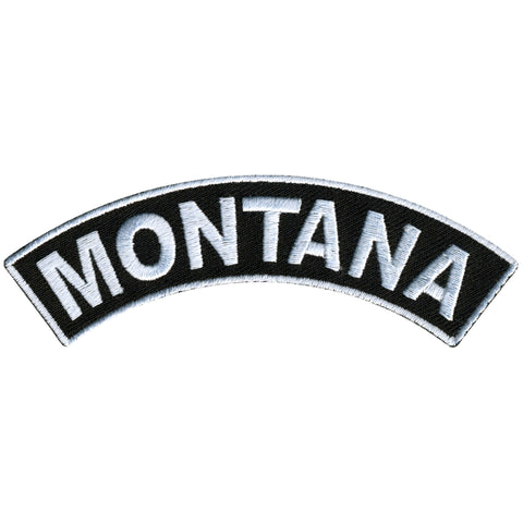 Hot Leathers Montana  4"X 1" Top Rocker Patch