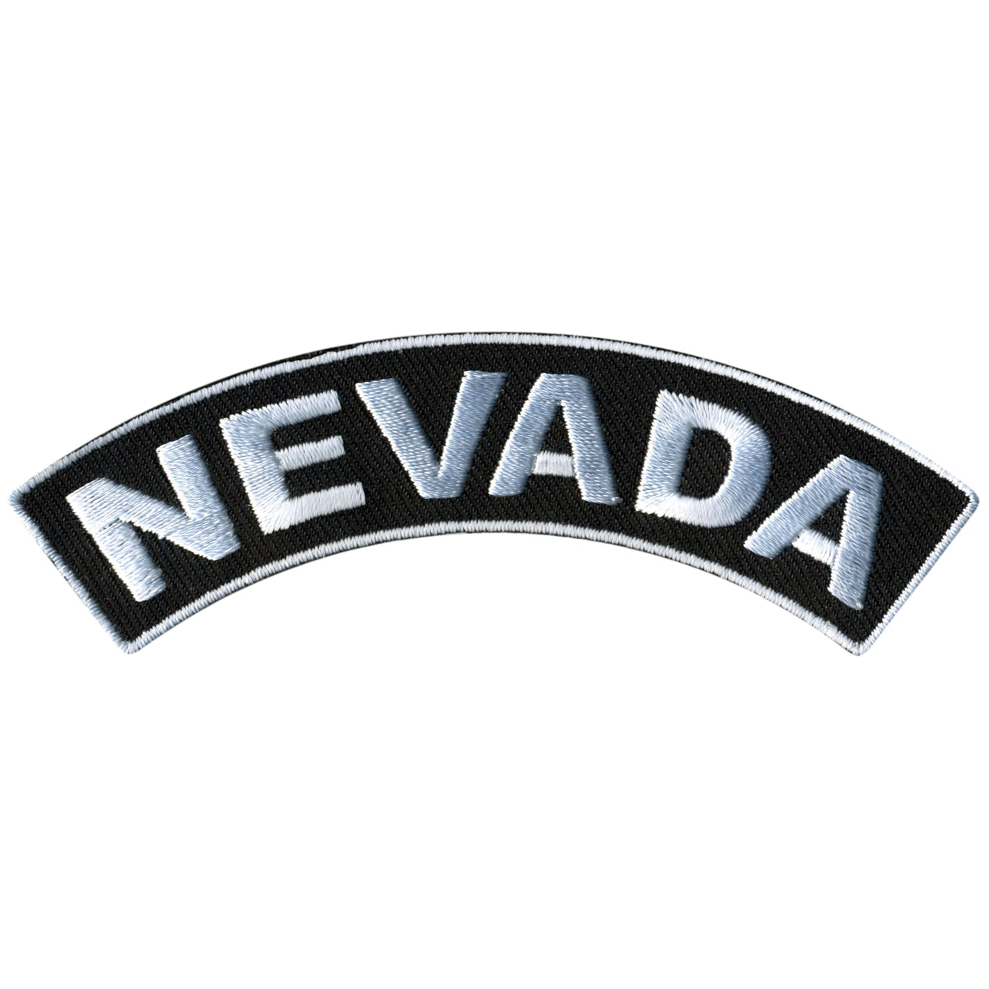 Hot Leathers Nevada  4" X 1" Top Rocker Patch