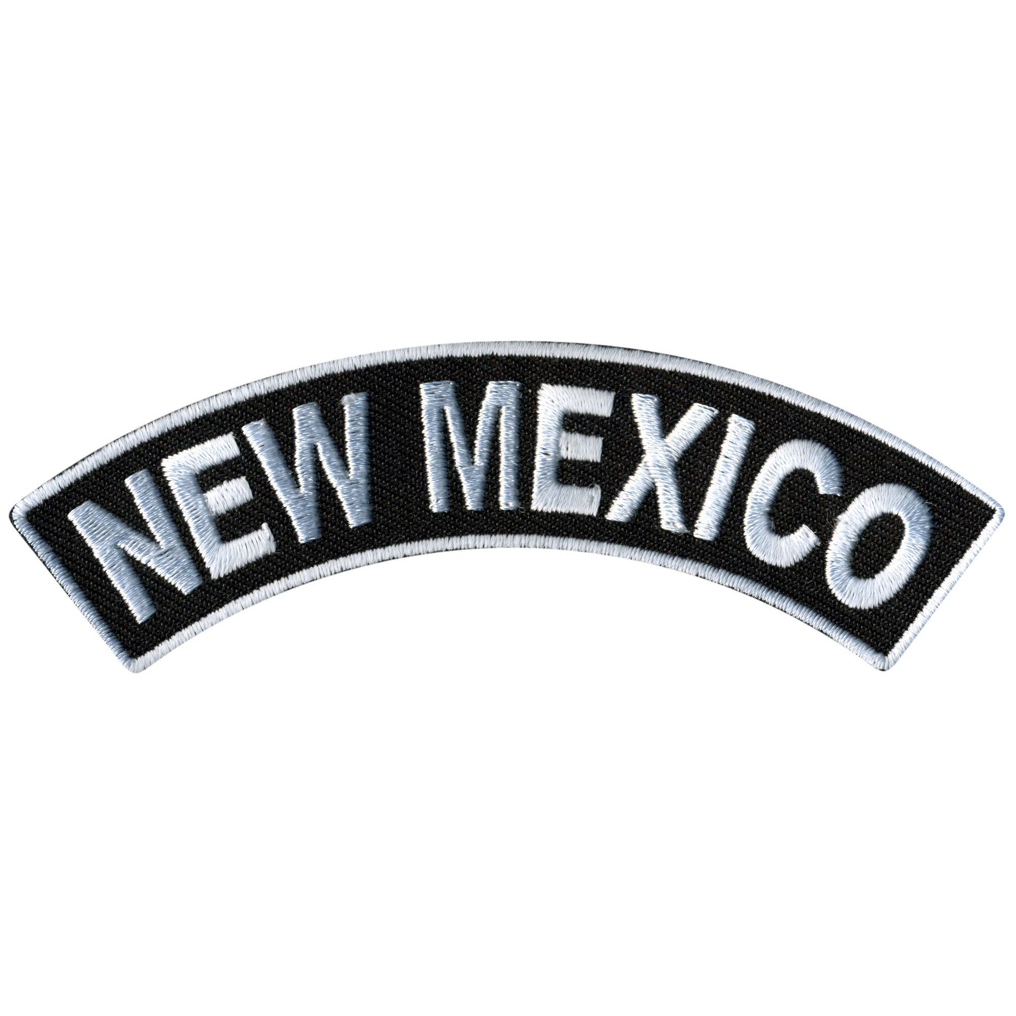 Hot Leathers New Mexico  4” X 1” Top Rocker Patch