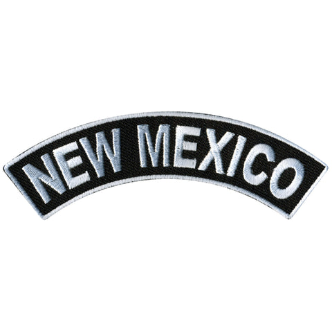 Hot Leathers New Mexico  4” X 1” Top Rocker Patch