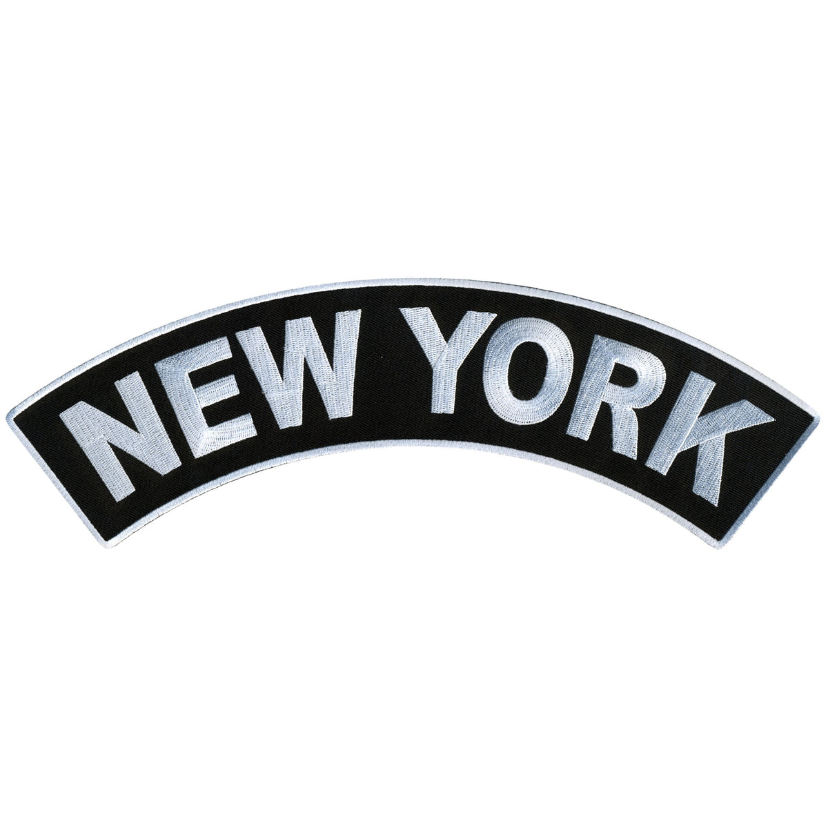 Hot Leathers New York  12” X 3” Top Rocker Patch