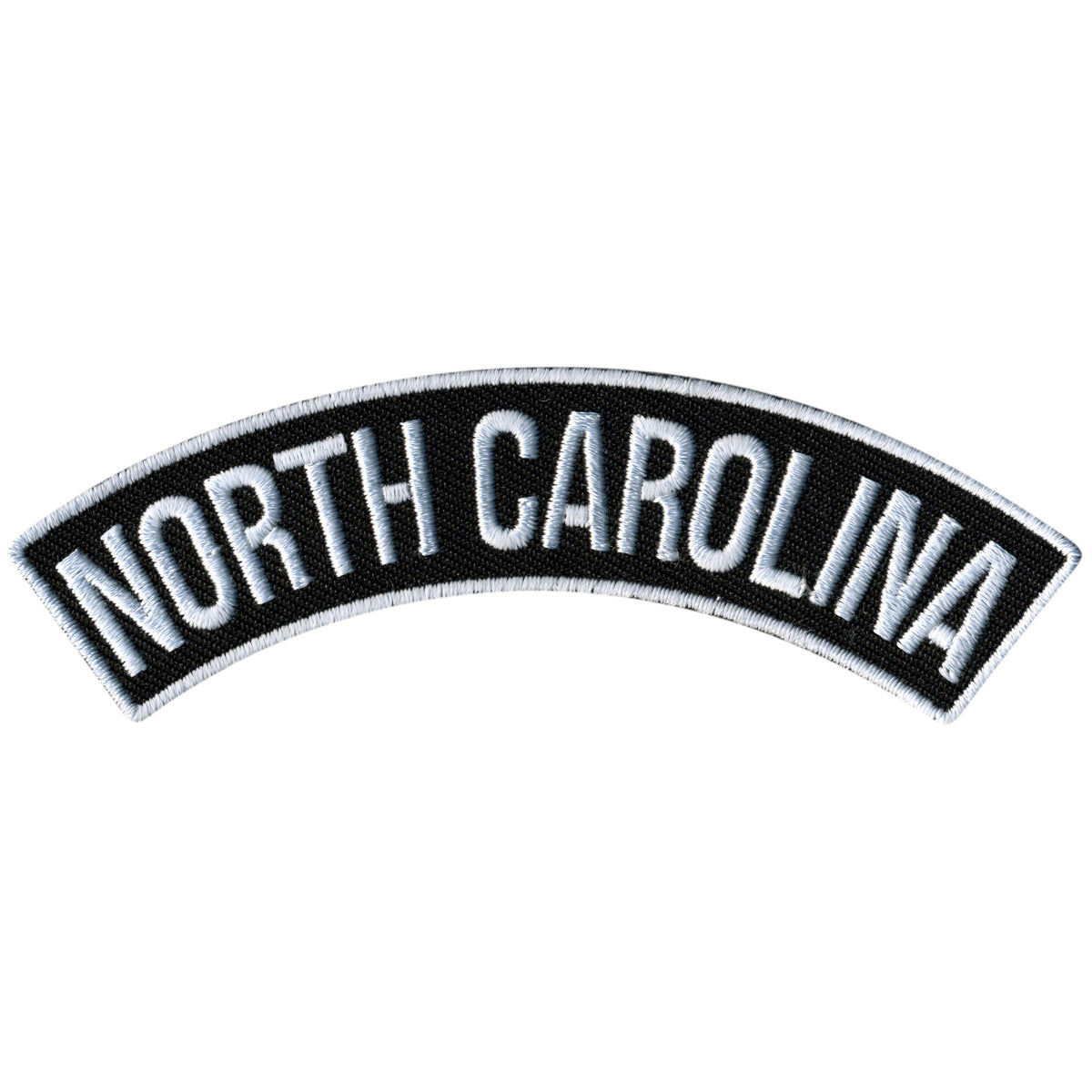Hot Leathers North Carolina 4” X 1” Top Rocker Patch