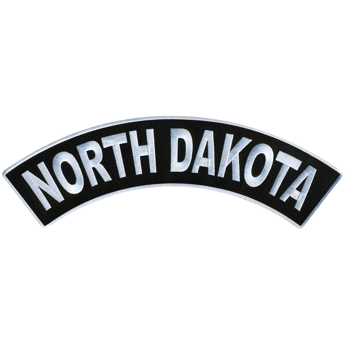 Hot Leathers North Dakota 12” X 3” Top Rocker Patch