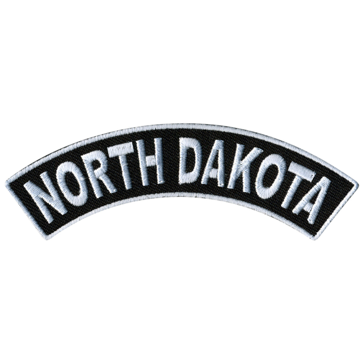 Hot Leathers North Dakota 4” X 1” Top Rocker Patch