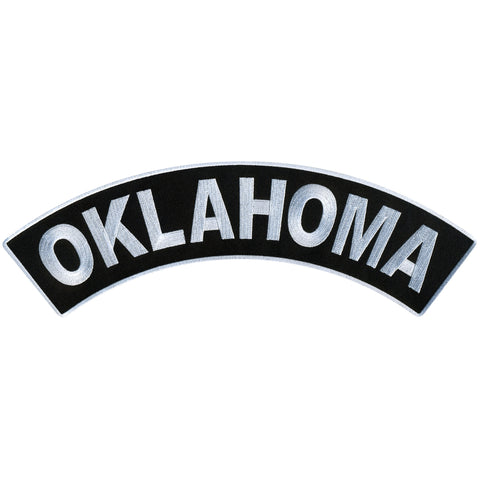 Hot Leathers Oklahoma 12” X 3” Top Rocker Patch