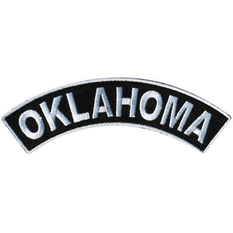 Hot Leathers Oklahoma 4” X 1” Top Rocker Patch