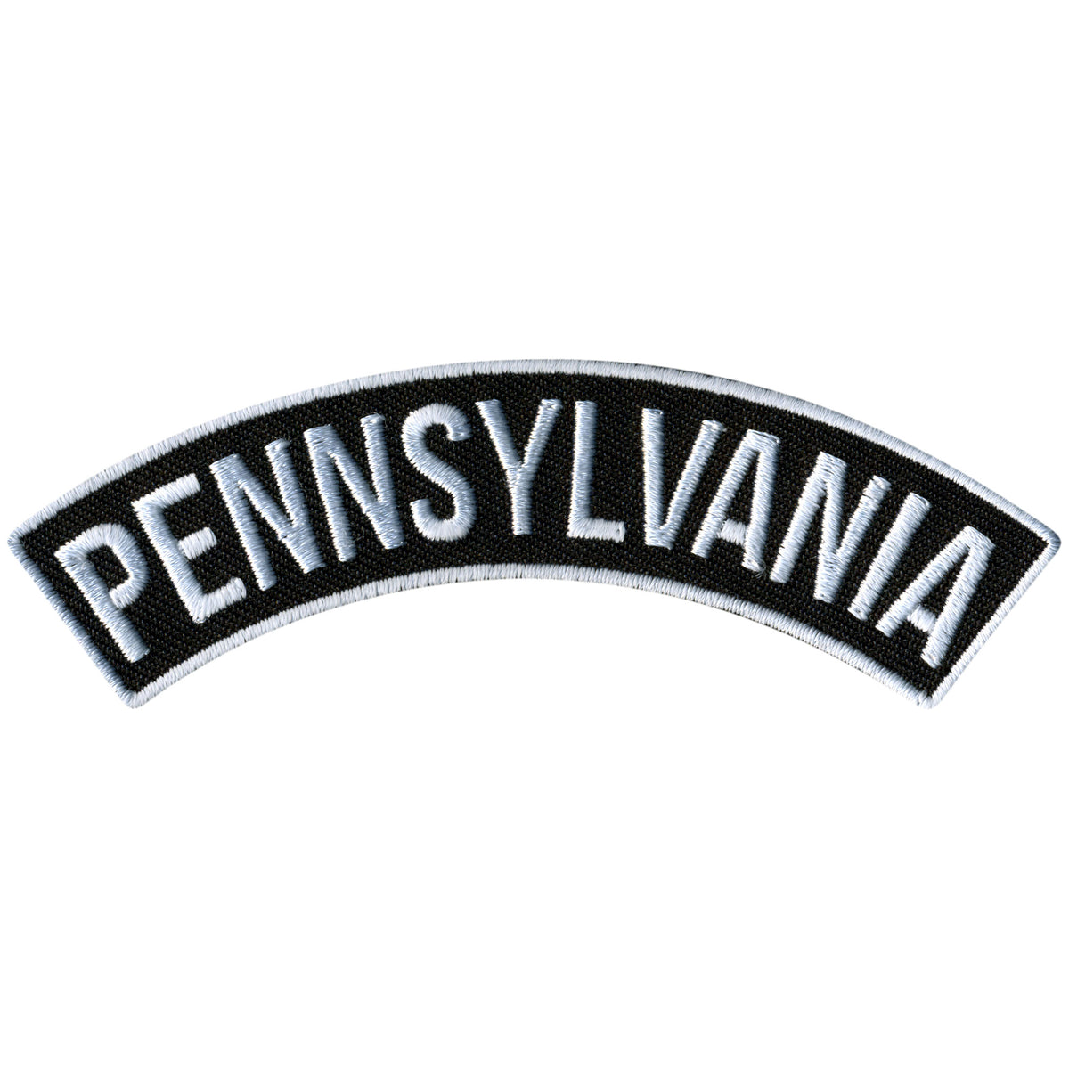 Hot Leathers Pennsylvania 4” X 1” Top Rocker Patch