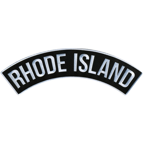 Hot Leathers Rhode Island 12” X 3” Top Rocker Patch