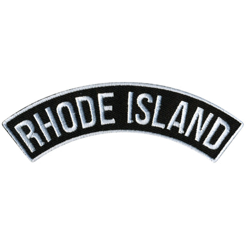 Hot Leathers Rhode Island 4” X 1” Top Rocker Patch