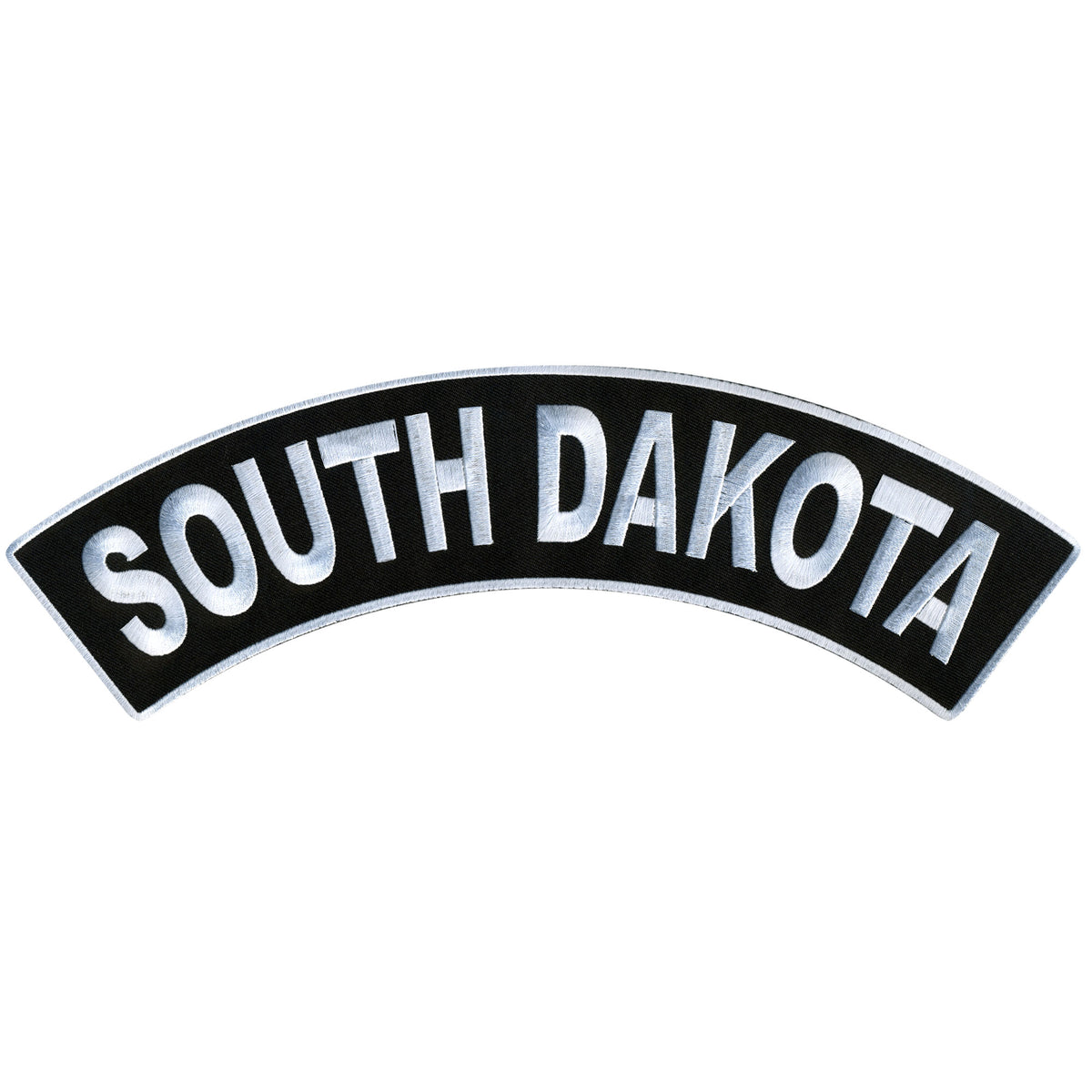 Hot Leathers South Dakota 12” X 3” Top Rocker Patch