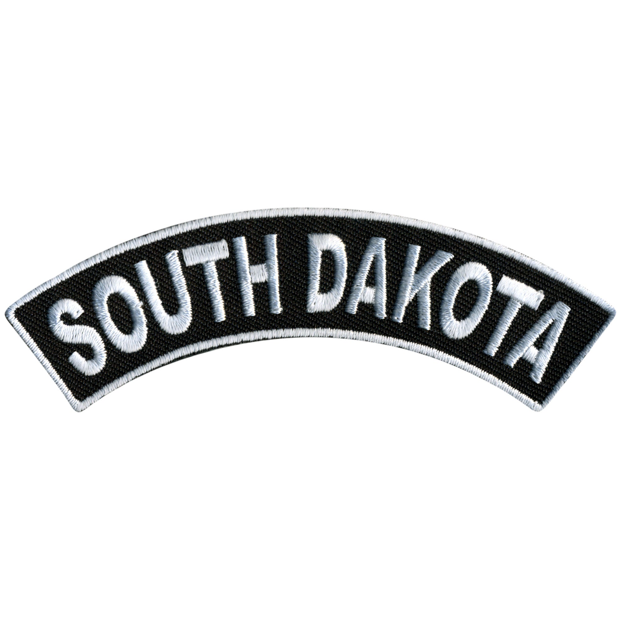 Hot Leathers South Dakota 4” X 1” Top Rocker Patch