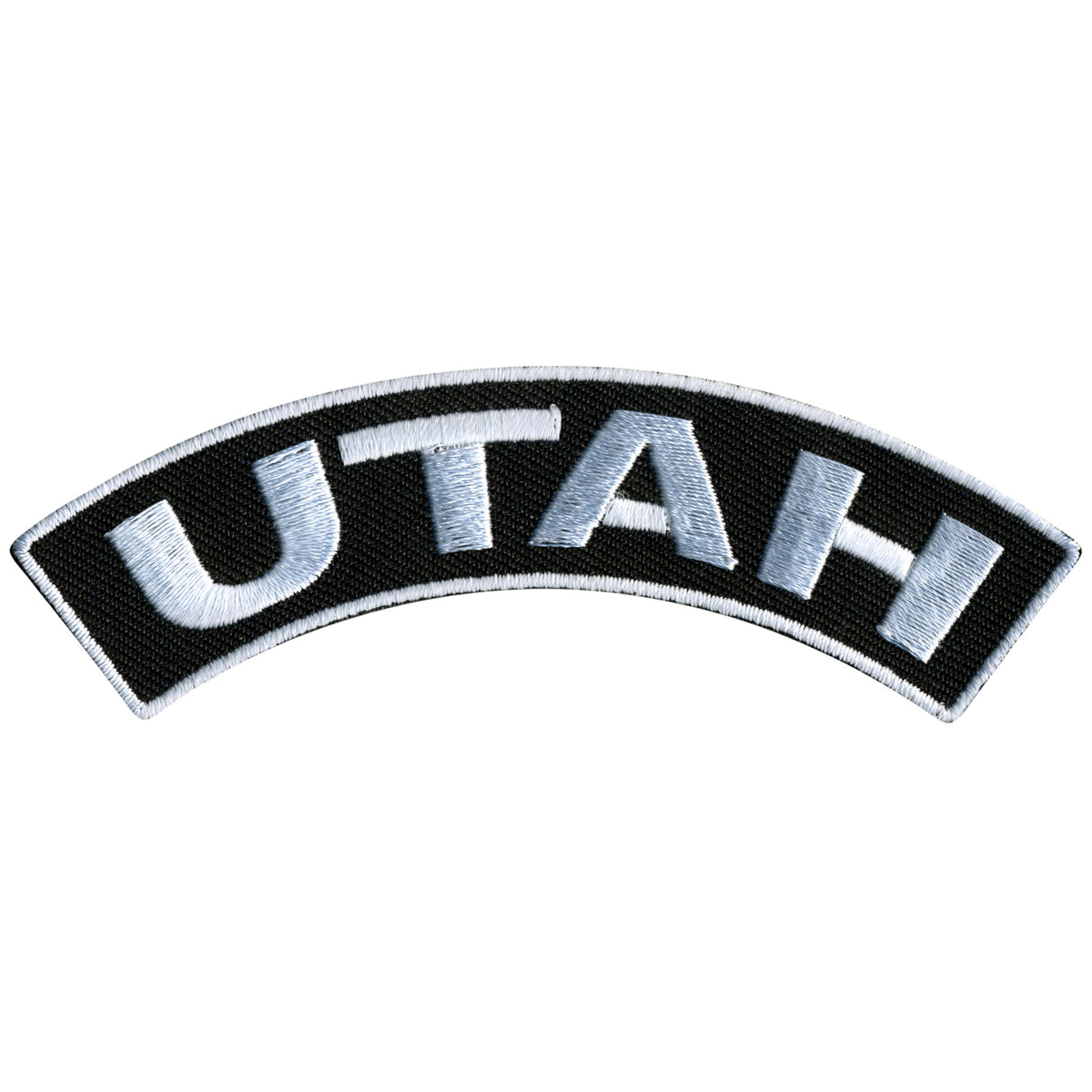 Hot Leathers Utah 4” X 1” Top Rocker Patch