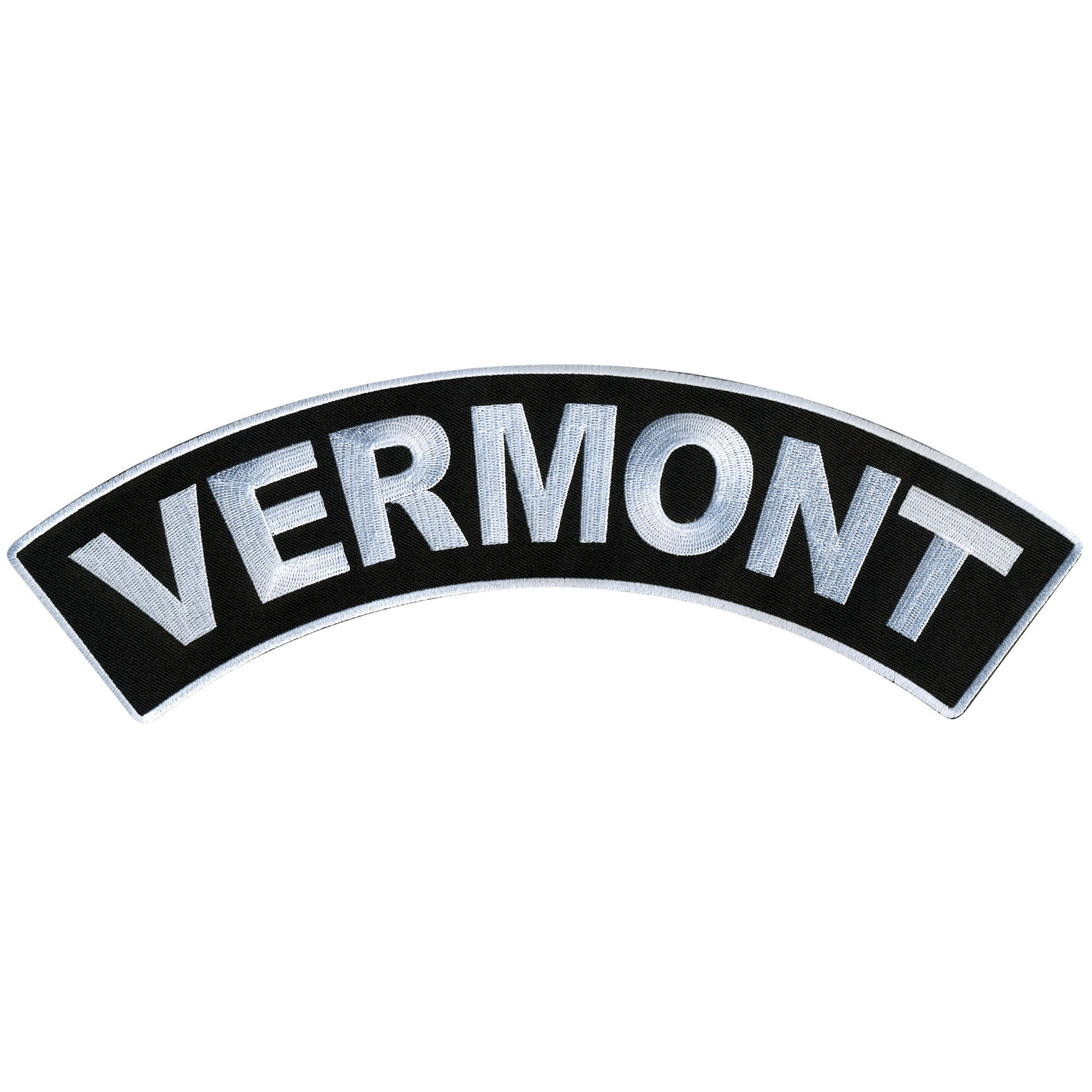 Hot Leathers Vermont 12” X 3” Top Rocker Patch