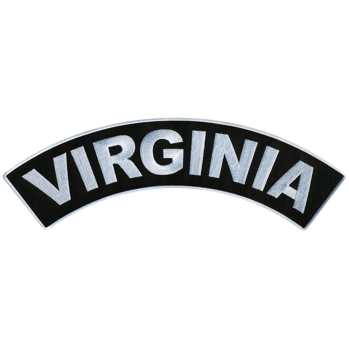 Hot Leathers Virginia 12” X 3” Top Rocker Patch