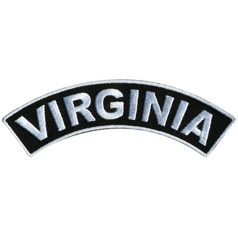 Hot Leathers Virginia 4” X 1” Top Rocker Patch
