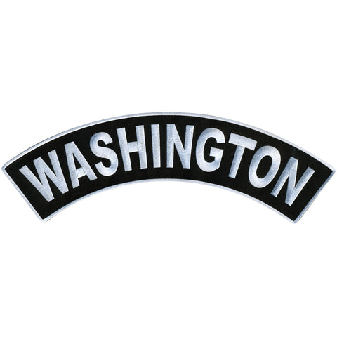 Hot Leathers Washington 12” X 3” Top Rocker Patch